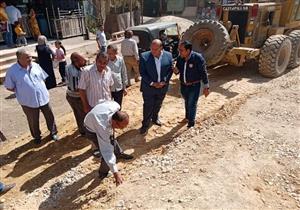 نائب محافظ الجيزة يتفقد أعمال الرصف بشوارع الحوامدية