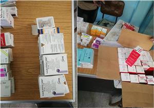 ضبط كمية من الأدوية مجهولة المصدر داخل مخزن صيدلية 