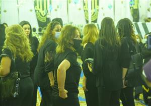  وصول عبير صبري وهاني مهنا وأحمد خالد موسى مراسم عزاء محمود ياسين