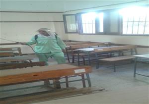 لسلامة الطلاب.. تعقيم المدارس بعد انتخابات مجلس النواب في البحيرة -صور