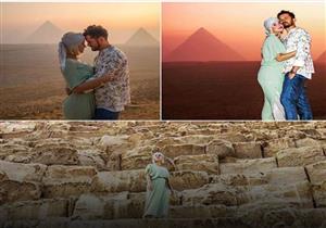 بصور من الأهرامات.. أورلاندو بلوم يحتفل بعيد ميلاد حبيبته كاتي بيري