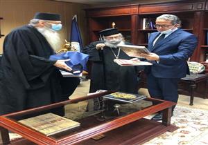 وزير الآثار يستقبل رئيس أساقفة سيناء لبحث تطوير دير سانت كاترين
