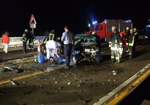  حادث مروع  على الدائري الإقليمي بالقاهرة الجديدة