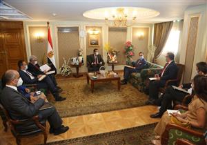 وزير التعليم العالي يستقبل السفير الفرنسي بالقاهرة تطوير المستشفيات الجامعية