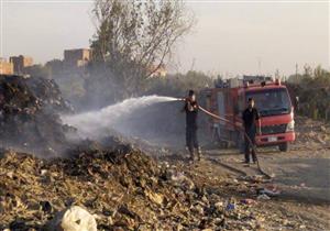 اندلاع حريق مخلفات إسفنج بكورنيش الوراق الجديد