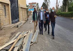 نائب محافظ الجيزة يتفقد مشروعات الرصف والتطوير بالمحاور المرورية بـ "أبوالنمرس"