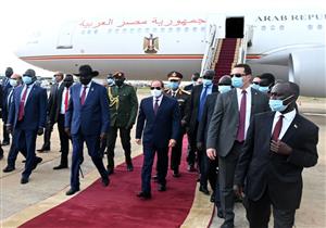 السيسي يصل جنوب السودان لعقد قمة مشتركة مع الرئيس سلفا كير