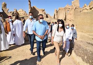 3 وزراء يشهدون افتتاح مشروع ترميم قلعة شالي الأثرية بسيوة