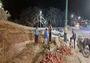 بالصور.. تطوير مدخل مدينة الخارجة في الوادي الجديد