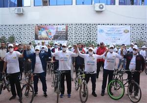 نواب المحافظين من تنسيقية شباب الأحزاب يشاركون في ماراثون الدراجات