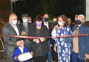 وزيرة الثقافة تفتتح معرض البورتريه الكاريكاتيري بين نجيب محفوظ وماركيز