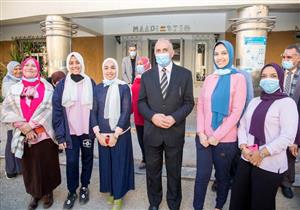 وزير الري يزور مدرسة العــلوم والتكنولوجيا للبنات في المعادي (صور)