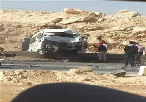 توقف طريق "بنها - المنصورة" بعد انقلاب سيارة