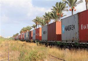 عبر السكك الحديدية.. نقل 120 حاوية من ميناء الدخيلة للعين السخنة