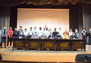 أحمد علي رئيسًا لاتحاد طلاب جامعة بني سويف - صور