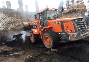 حملة لإزالة "مكامير الفحم" المخالفة لاشتراطات البيئة في دمياط