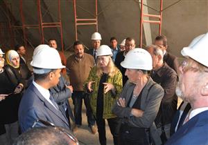 تمهيدًا لأعمال المرحلة الثالثة.. وفد من الخارجية الألمانية يتفقد مشروع المتحف الآتوني بالمنيا (صور)
