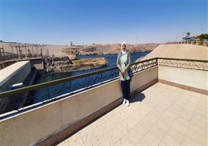 بالصور.. نهاد صبيح تزور السد العالي وتشاهد تعامد الشمس على وجه رمسيس