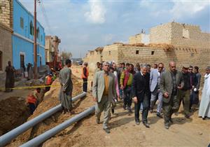 محافظ المنيا يتابع أعمال "حياة كريمة" بمركزي مغاغة والعدوة (صور)