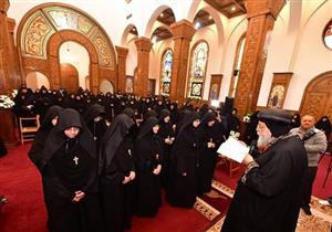 البابا تواضروس يُرسم 11 راهبة في دير أبي سيفين بمصر القديمة