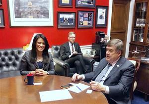 وزيرة التعاون الدولي تبحث مع نواب بالكونجرس برنامج المساعدات الاقتصادية 