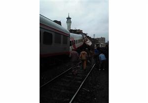 مدير شرطة النقل ينتقل لموقع تصادم قطاري روض الفرج