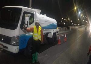 المرور تغلق طريق الخارجة والواحات بسبب الرياح