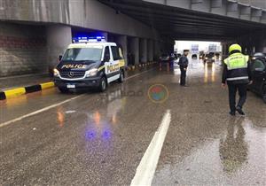 فتح نفق الفطيم على الطريق الدائري  بعد شفط المياة 