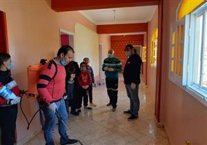 بالصور- تعقيم وتطهير دار رعاية الأيتام في العريش لمواجهة كورونا