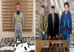 ضبط 4 أشخاص بحوزتهم مخدرات وطبنجة في القاهرة