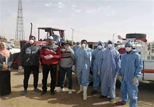 "احمي نفسك وبلدك".. مبادرة شبابية لتعقيم قرية في الوادي الجديد