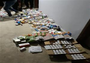 ضبط 3834 عبوة دواء مجهولة المصدر بمركز للعلاج الطبيعي في الشرقية