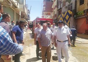 بالصور.. السيطرة على حريق مخزن أدوات كهربائية في الوادي الجديد