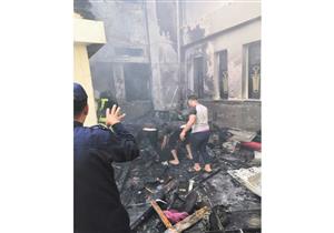 المعاينة في حريق مستشفى الشرطة بالتجمع: "قمامة خارج السور"