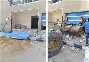 جهاز مدينة بدر يزيل مخالفة بإحدى الوحدات السكنية لتغيير النشاط