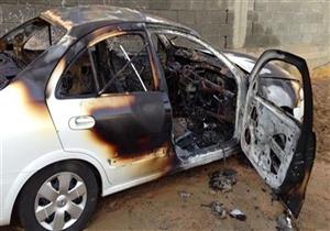 تفحم سيارة في حريق جراج بالمنيب دون إصابات