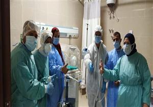 بالصور.. ثالث ولادة قيصرية لمصابة بكورونا في مستشفى العزل بالأقصر