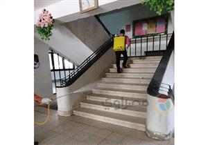 جامعة أسيوط: تطهير وتعقيم المنشآت والكليات للوقاية من "كورونا"- صور