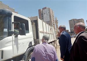 حملة لرفع الإشغالات والقمامة بشبرا الخيمة 