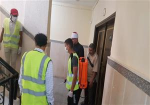 بالصور.. تعقيم مبنى مديرية الأوقاف بجنوب سيناء