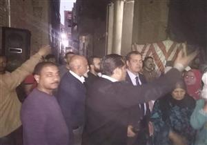  بالصور- لحظة فض حفل زفاف في قرية مشتهر بطوخ