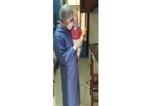 عزل بني سويف يستقبل أصغر طفلة مصابة بكورونا