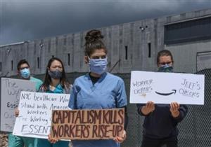 موظفون في "أمازون" يحتجون مجددا على النقص في إجراءات الحماية من كورونا