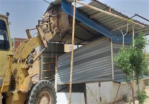 إزالة 16 حالة لتعديات على أملاك الدولة والأراضي الزراعية في المنيا