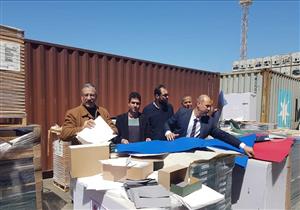  ضبط محاولتي تهرب من سداد جمارك بمليون جنيه في ميناء الدخيلة - صور