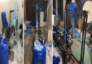 مباحث كرداسة تداهم مصنع كمامات وتضبط 82 ألف قطعة مغشوشة