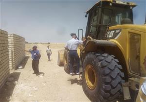 بالصور.. مجلس مدينة بئر العبد يزيل 70 حالة تعدي على أملاك الدولة 