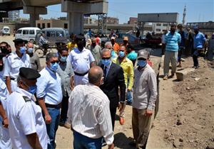 محافظ القليوبية يتفقد تشجير ميدان وابور الثلج ببنها  