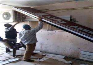 جهاز الشيخ زايد يشن حملتين لإزالة الإشغالات والتعديات في المدينة (صور)