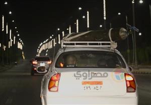 حاملا أنبوب تنفس.. تاكسي ينقل مريضا - صور